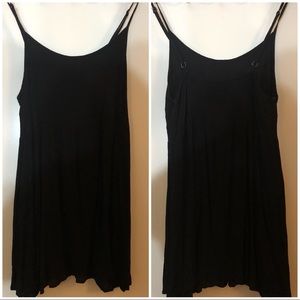 Black mini summer dress